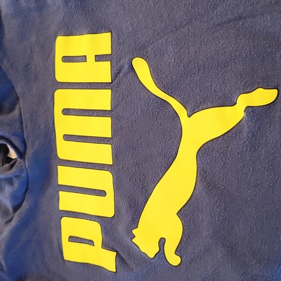 Puma hooded long sleeved royal blue top - Picture 4 of 4